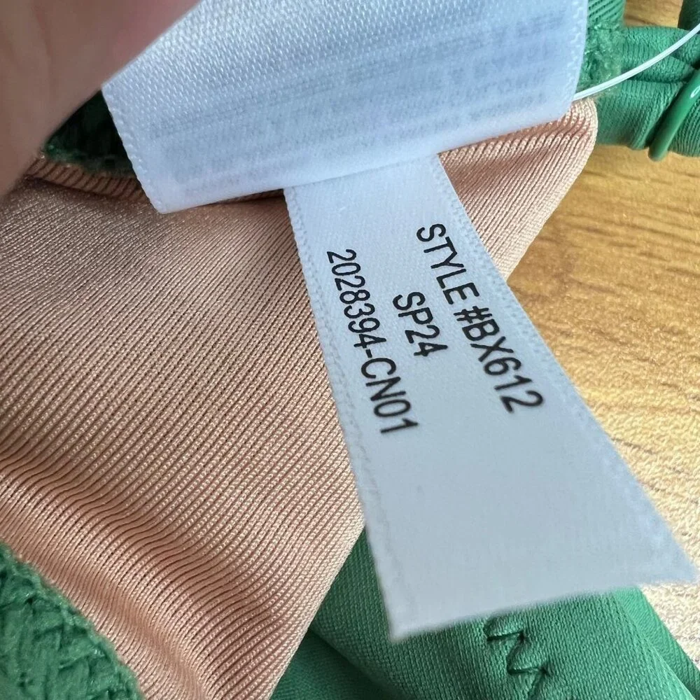 J Crew Balconette Underwire Bikini Top Rustic Willow‎ Green BX612 NWT